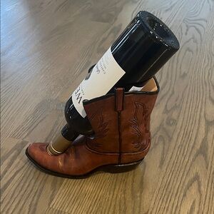 Giddy Up Cowboy Boot Wine Holder